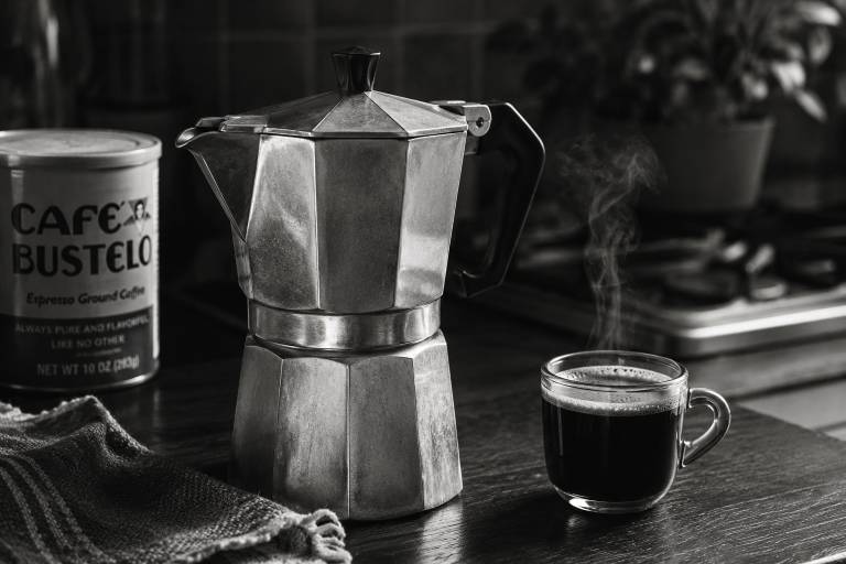 Brewing Cafe Bustelo with a Moka pot